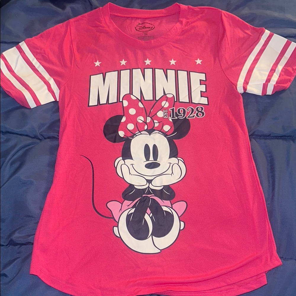 Disney Pink Minnie Mouse Short Sleeve Tee